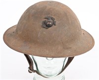 WWI US MARINE CORPS COMBAT HELMET USMC WW1