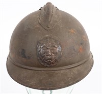 WWI M1915 BELGIAN ADRIAN HELMET WITH LINER WW1