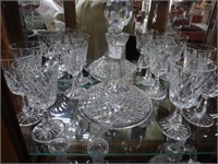 8 Waterford Stemmed Wine Glasses & Lead Crystal