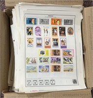 Worldwide Stamps 1000+ on large stack of pages tha