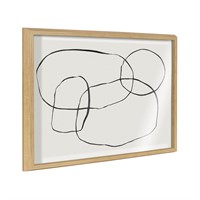 Kate and Laurel Blake 871 Modern Circles Framed Pr