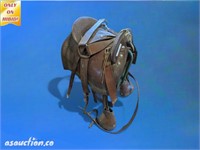leather saddle with stirrups Arabian