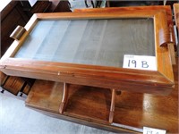 Antique Oak Shadow Box Table