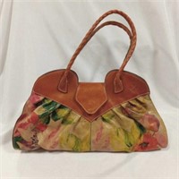 Patricia Nash Italian Leather Floral Design Purse
