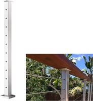 Cable Railing Post - Stainless Steel