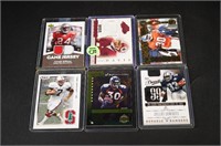6 CARD LOT - MISC. FT. GAME WORN JERSEY AND SHOE