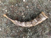 Carved Horn of Generals -  Washington