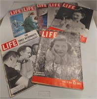 (AB) Vtg Life magazines, assorted years