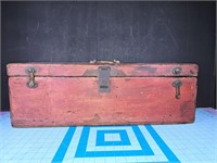 Vtg wooden tool box