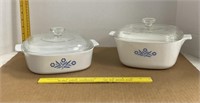 Corning Ware Corn Flower Decor 2 Liter & 2 1/2 Qt