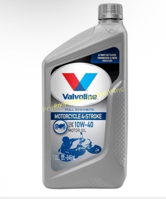 Valvoline 4-Stroke Motorcycle Motor Oil,10W-40