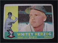 1960 TOPPS #92 WHITEY HERZOG ATHLETICS