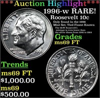 ***Auction Highlight*** 1996-w Roosevelt Dime RARE