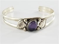 Silver cuff bracelet, 16.7 grams total weight