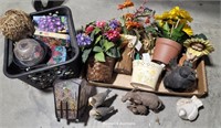 Box garden resin figures / flower pots, etc