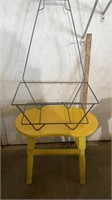Accent table / metal hand cart holder