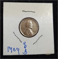 1909-VDB Lincoln Wheat Cent Penny coin