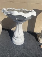 2 Pc. Concrete Bird Bath 27"h