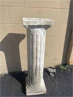 ~ 3' Concrete Pedestal Plant Stand