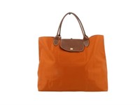 LONGCHAMP Orange Pliage Tote Bag