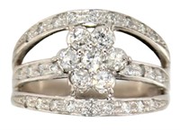 Platinum .70 ct VS Natural Diamond Ring