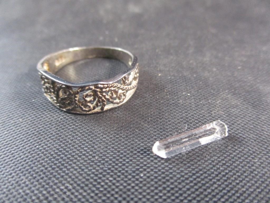 Silver Ring & Crystal