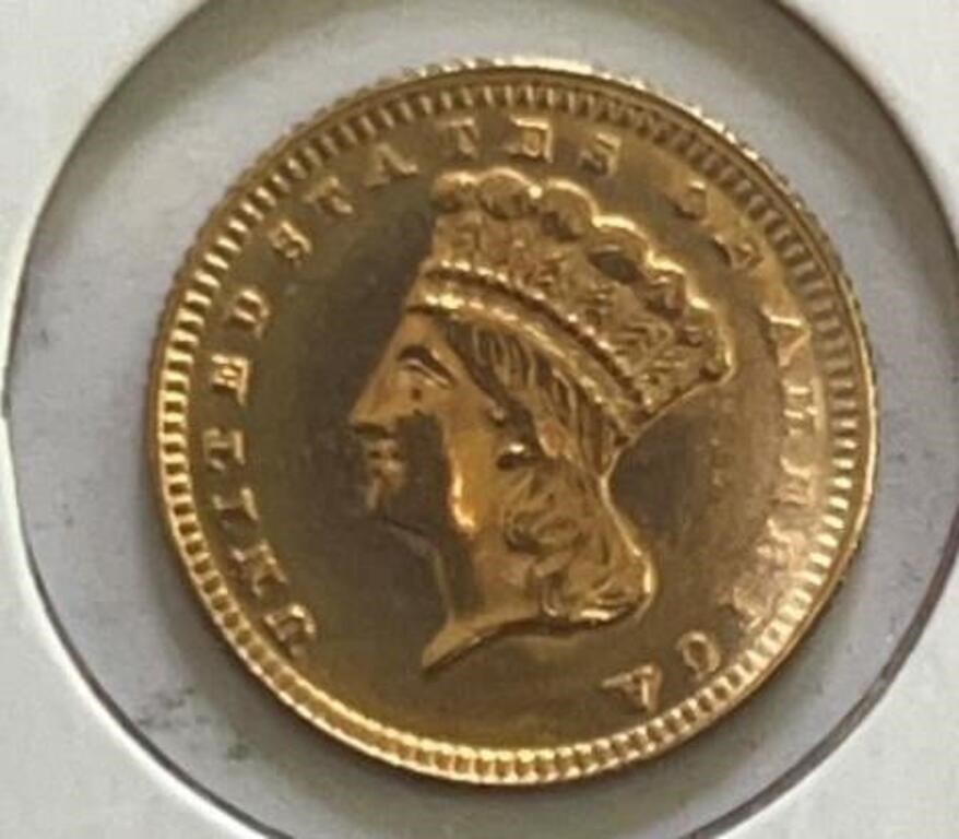 1870 $1 GOLD Very Choice Type III