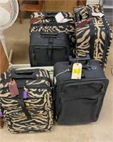 6 suitcases
