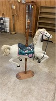 Plastic carousel horse