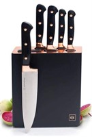 Copper Knife Set, A Knife Set with Sharpener