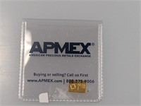 1G .999 Gold Apmex Bar