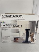 LASER LIGHT SCRATCHING POST AND LASER TOY