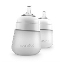 Nanobebe Flexy Silicone Baby Bottles, Anti-Colic,