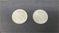 2 - 1922 PEACE DOLLARS