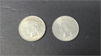 2 - 1922 PEACE DOLLARS