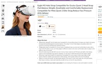 M3 Halo Strap Compatible for Oculus Quest