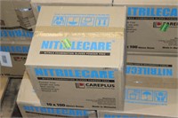 (4) CASES NITRILECARE 1000 LARGE GLOVES