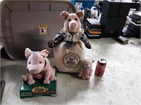 Vintage Pig Lot & PiggyBank