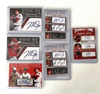 6 Mike Trout Iconic Ink baseball cards
