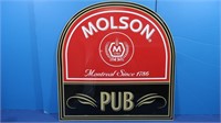 Molson Pub Metal Sign