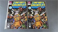 2pc The Infinity Gauntlet 1991 Key Marvel Comics