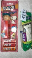 Snoopy & Charlie Brown Pez dispensers new in pkgs