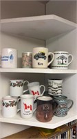 Coffee mugs, pigs, lamb, pottery mugs, Canada ,