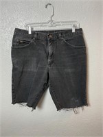 Vintage Lee Jeans Black Cutoff Shorts