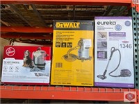 3 pcs mix items; assorted Hoover, DeWalt, and