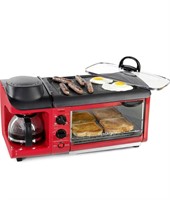 NEW retro red 3-in-1 breakfast station