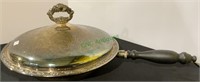 Silver plate chafing dish with inner dish. Very