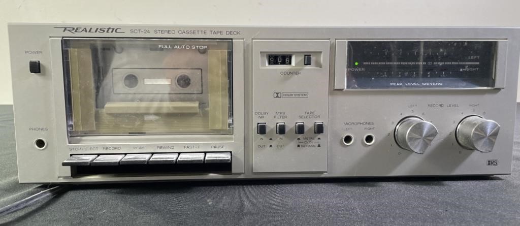 Realistic Stereo Cassette Tape Deck SCT-24