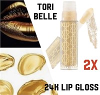 TORI BELLE 24K LIP GLOSS NEW SEALED