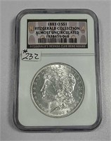 1883-O  Morgan Dollar   NGC AU